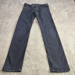 Diesel IAKOP Jeans Mens 30x32 Blue Regular Slim Tapered Stretch Grunge